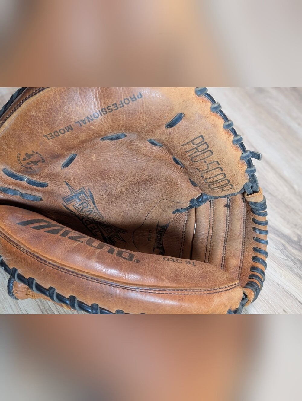 Mizuno GXC 91 Professional Model Pro Scoop Baseball Softball Catchers Glove - Picture 4 of 6